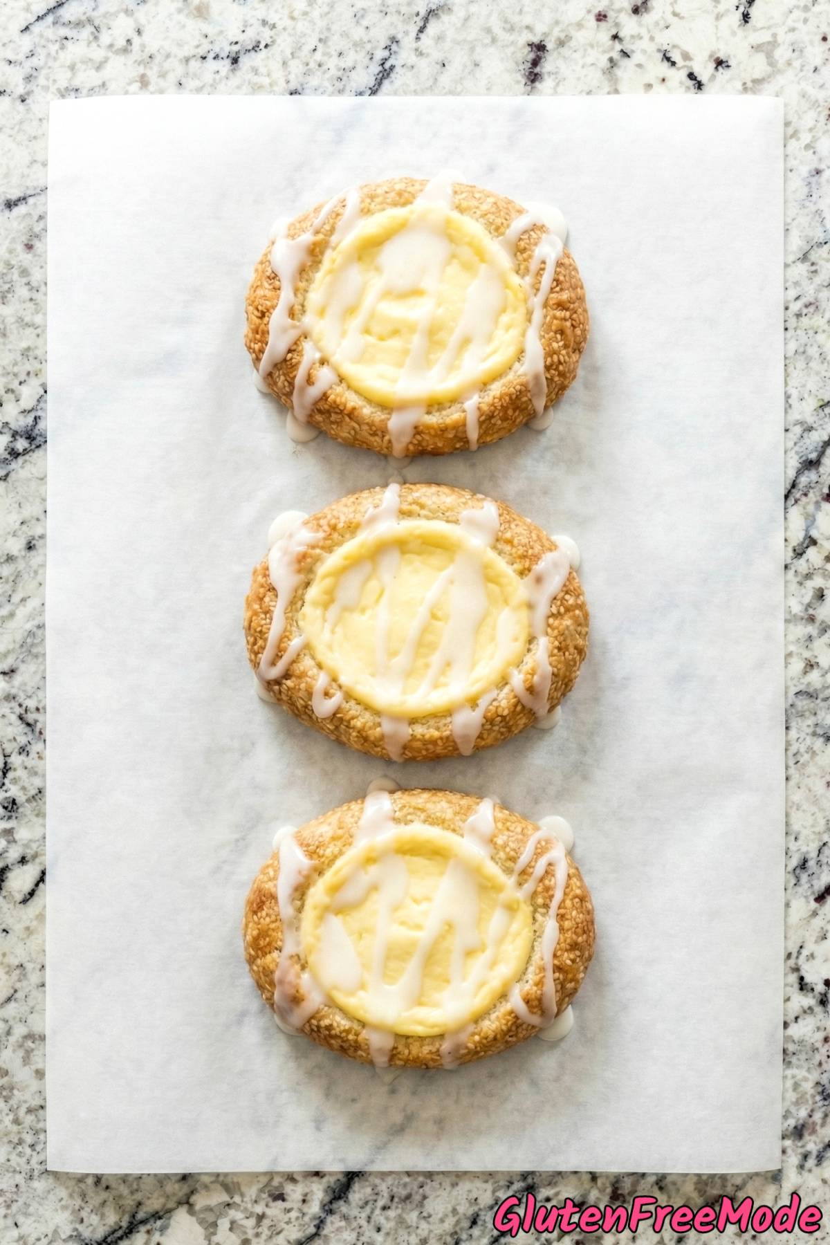 Creamy gluten free cheese danish pastries