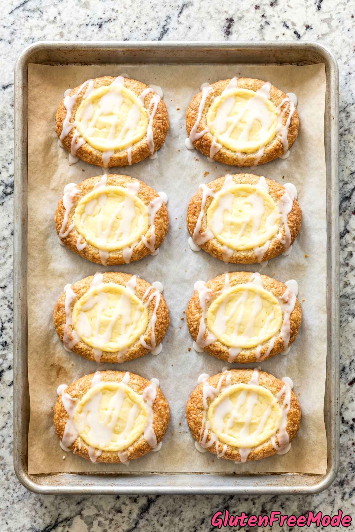 Tender gluten free cheese danish pastries