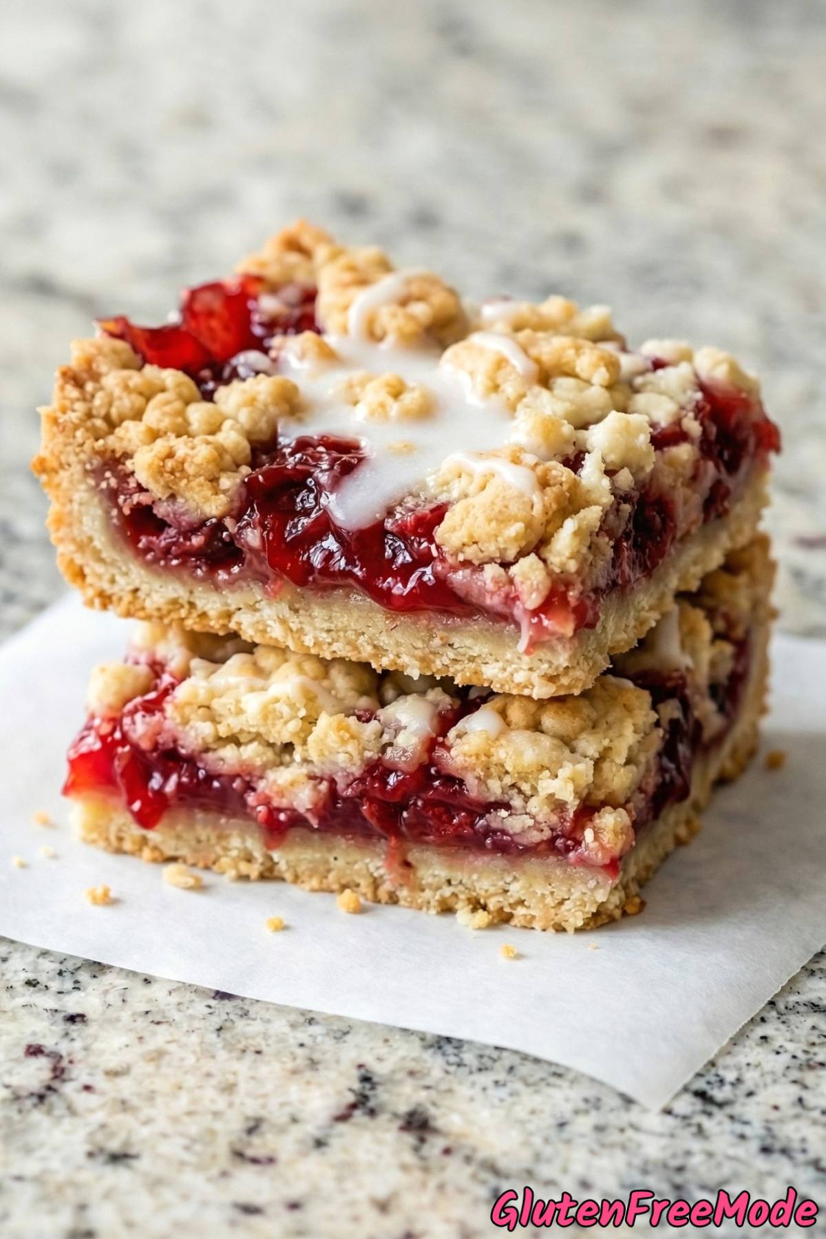 Easy gluten free cherry pie bars