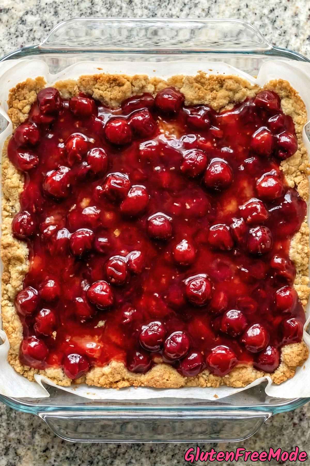 Gluten Free Cherry Pie Bars Step 5