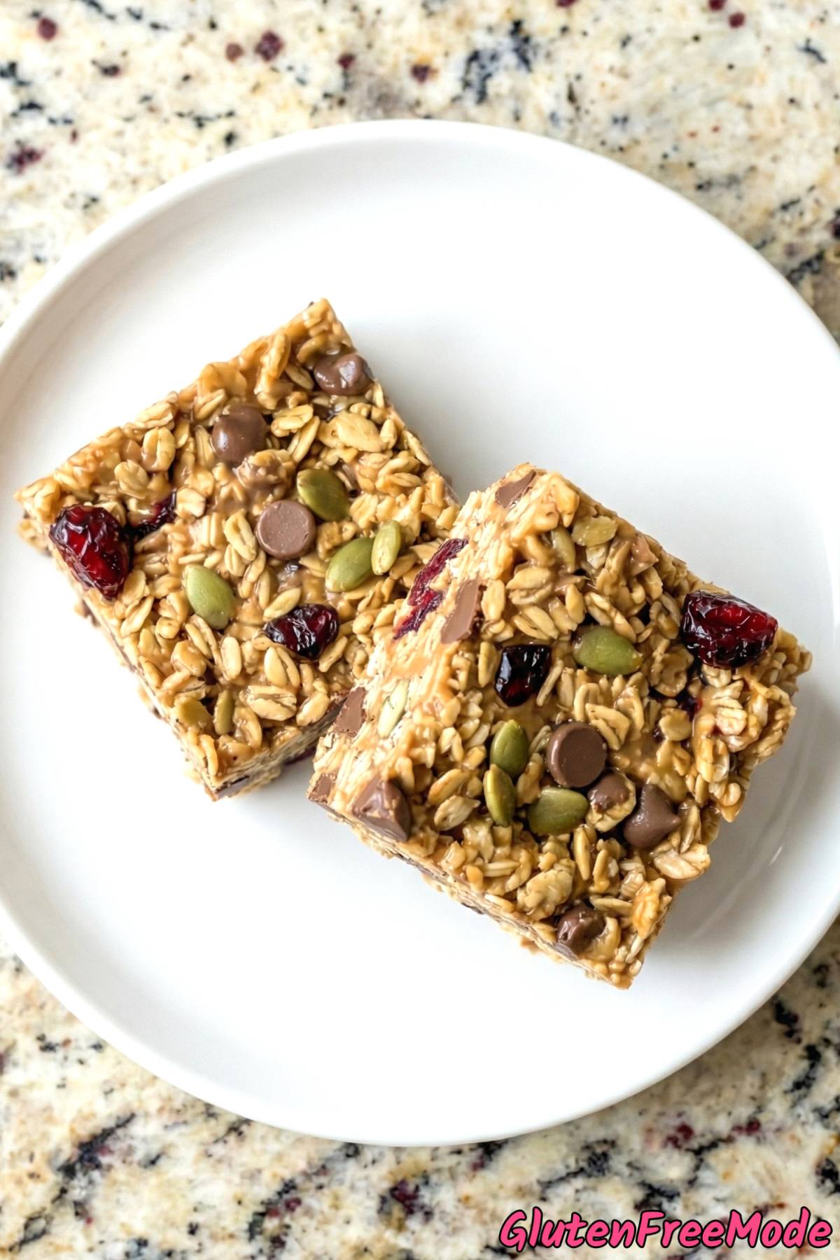 Irresistible gluten free chewy trail mix bars