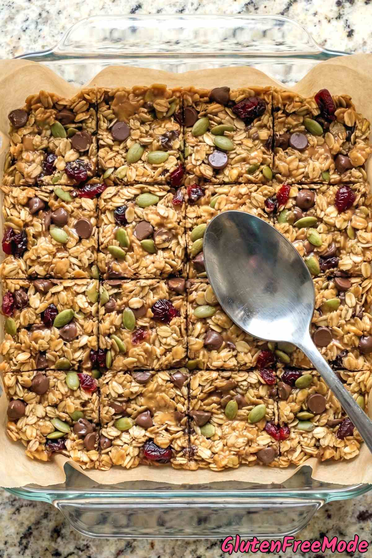 Gluten Free Chewy Trail Mix Bars Step 5