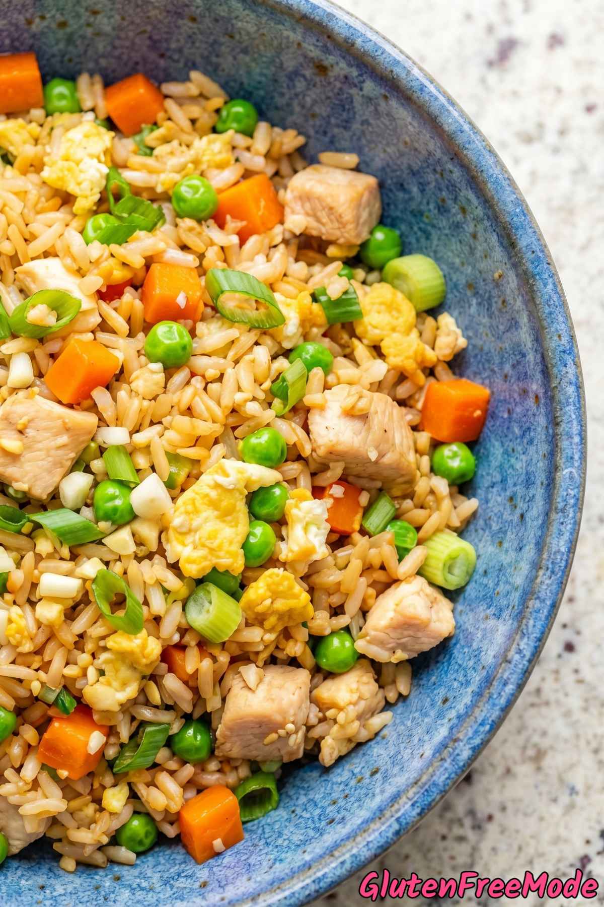 Flavorful gluten free chicken fried rice
