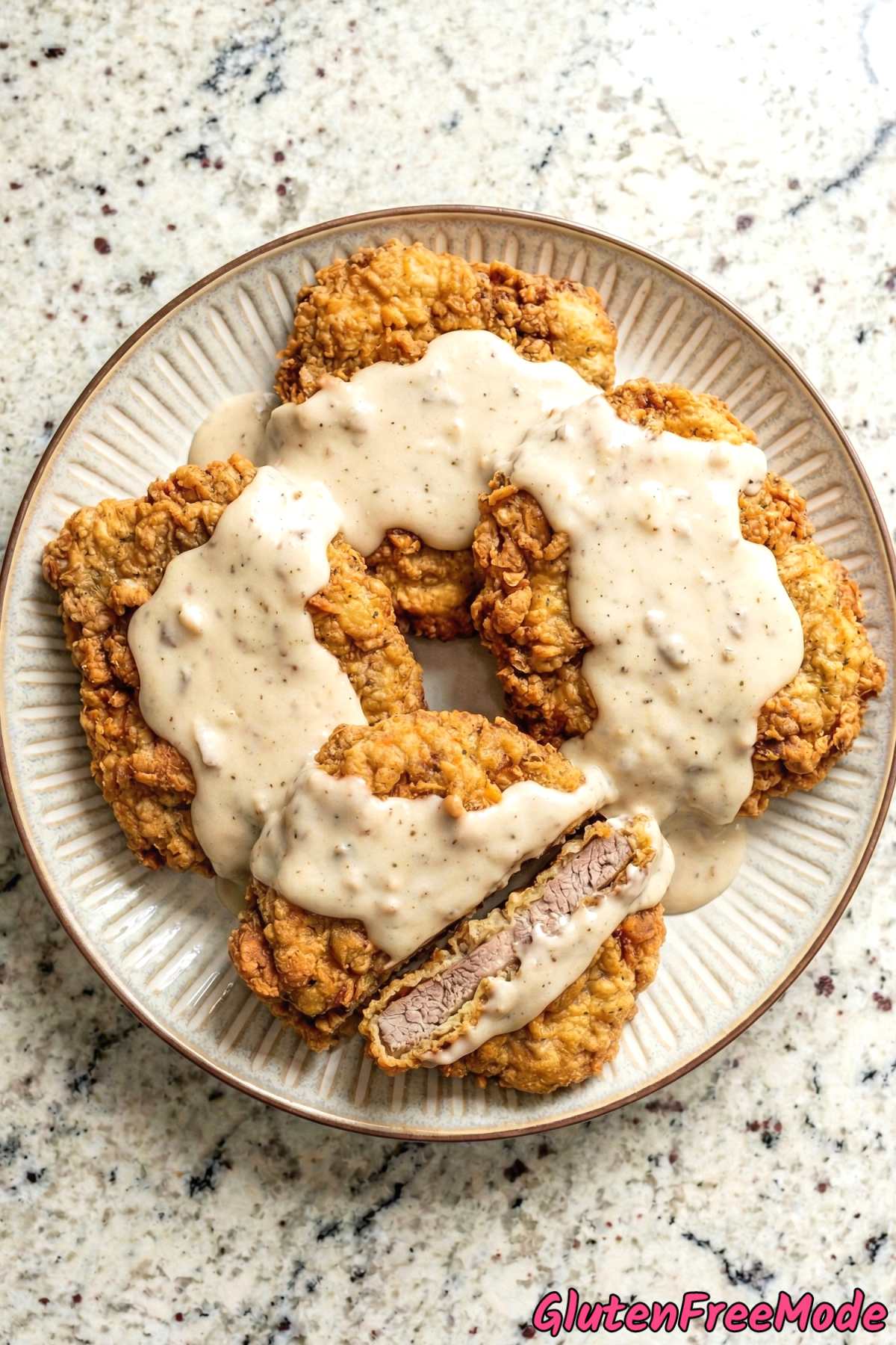 Homemade gluten free chicken fried steak