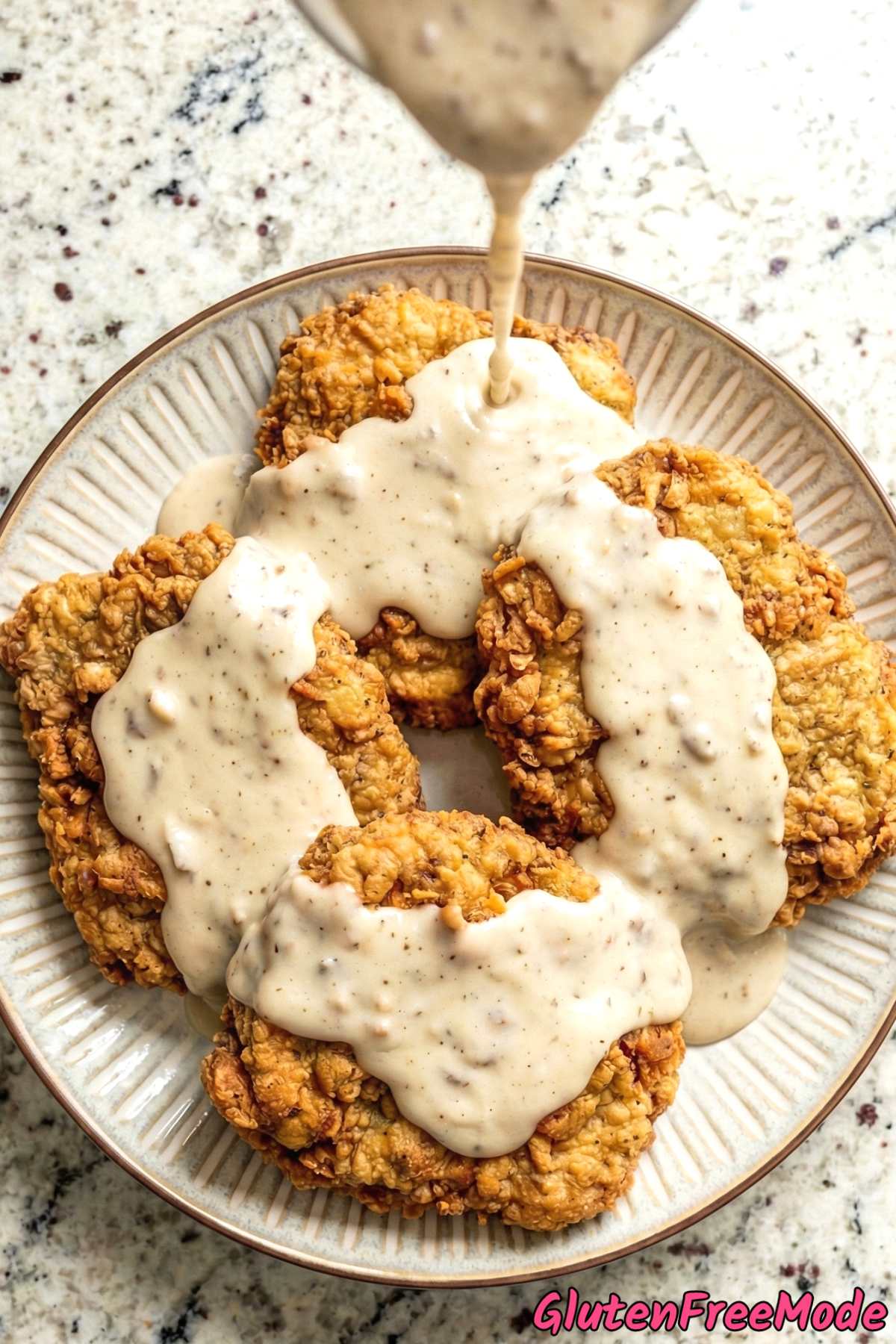 Comforting gluten free chicken fried steak