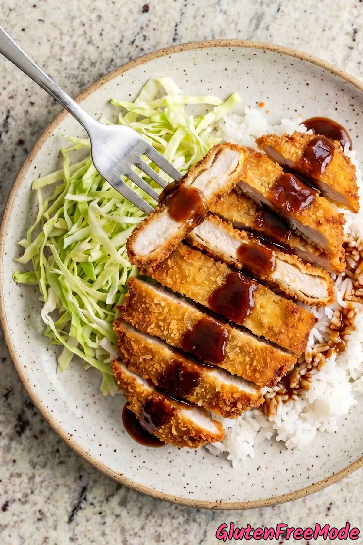 Tender gluten free chicken katsu cutlet