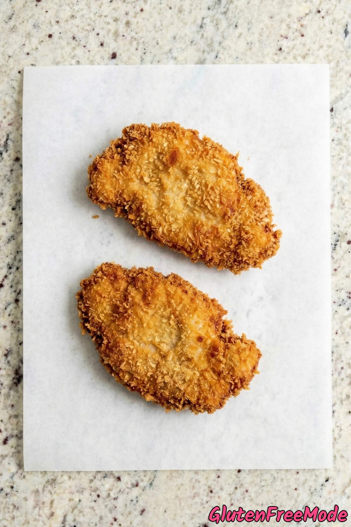Crunchy homemade gluten free chicken katsu