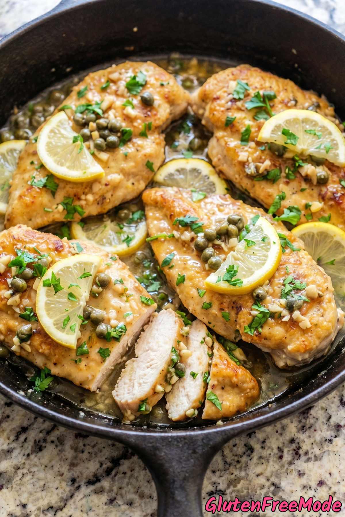 Classic gluten free chicken piccata