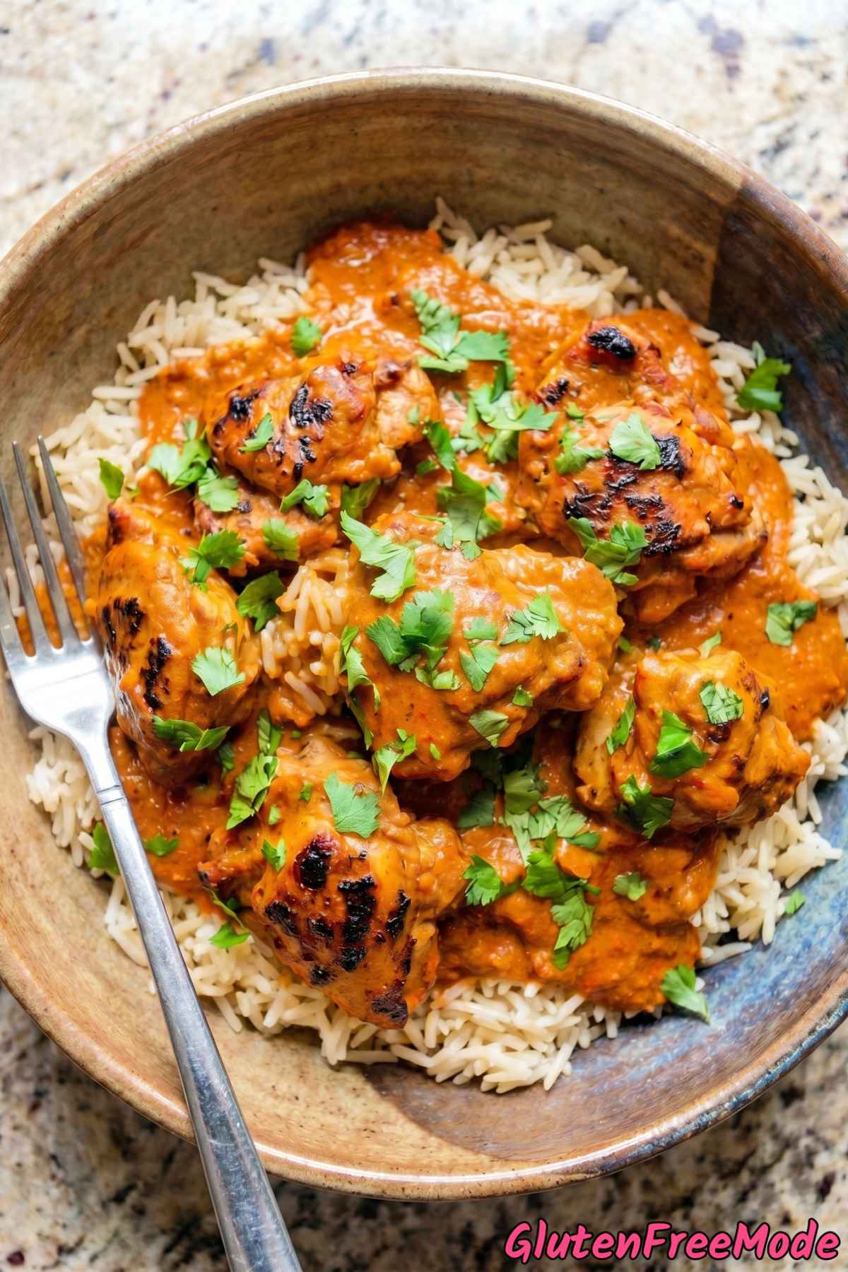 Tender gluten free chicken tikka masala
