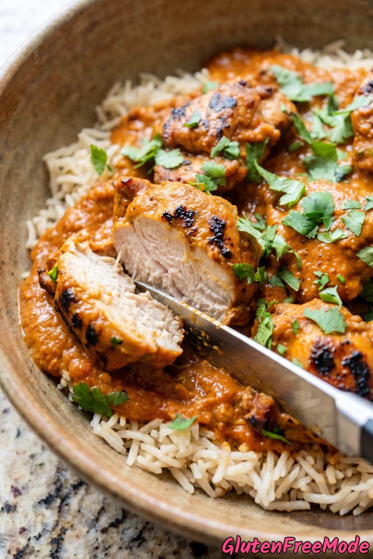 Comforting gluten free chicken tikka masala