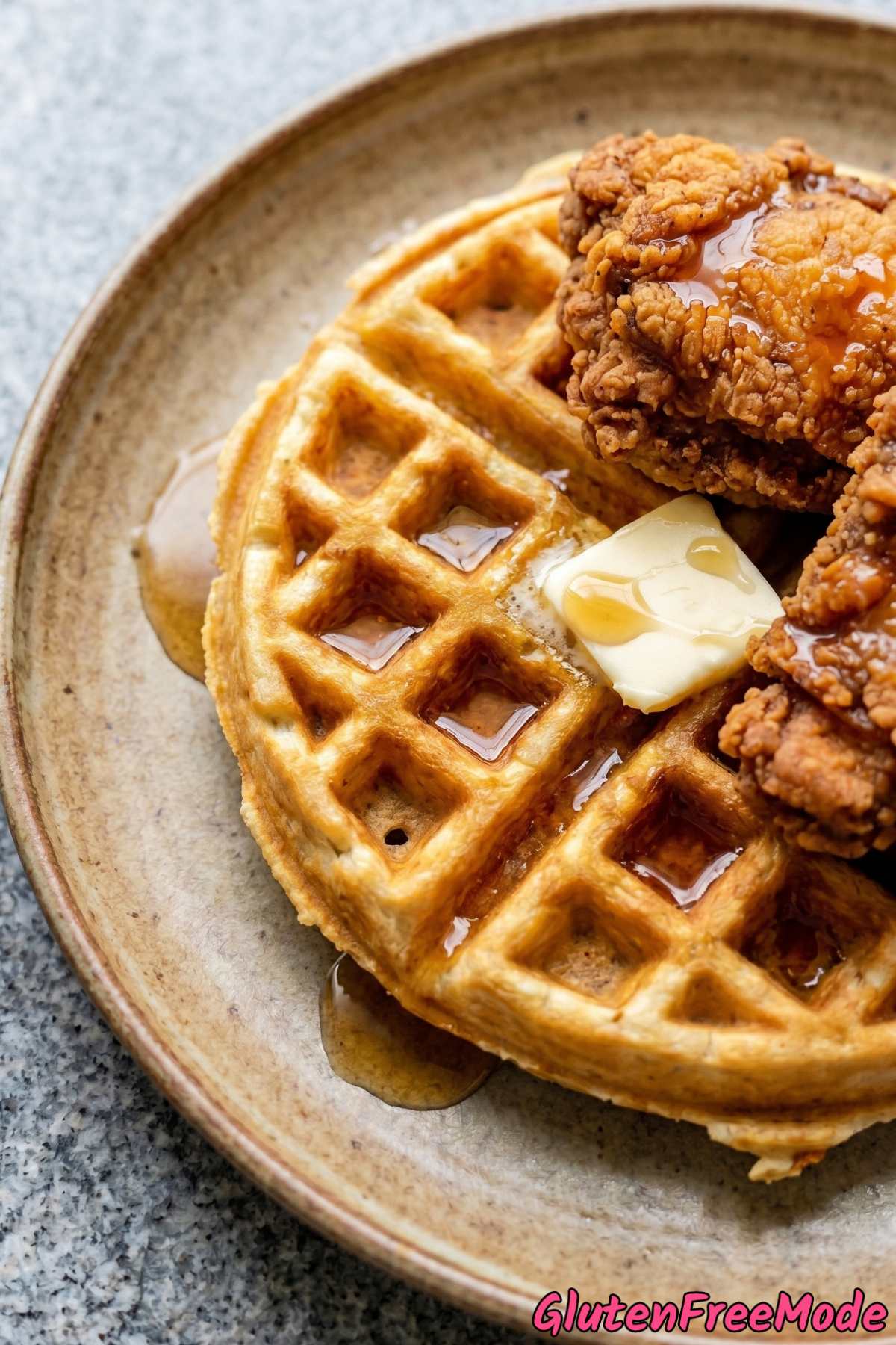 Irresistible gluten free chicken and waffles