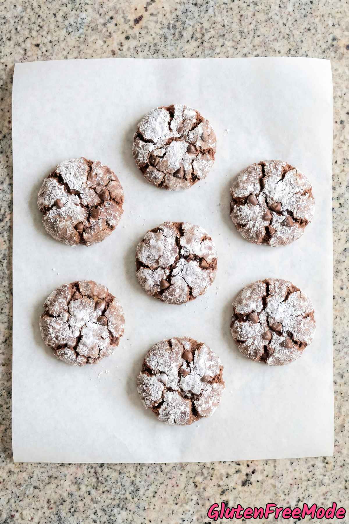 Rich gluten free chocolate amaretti cookies