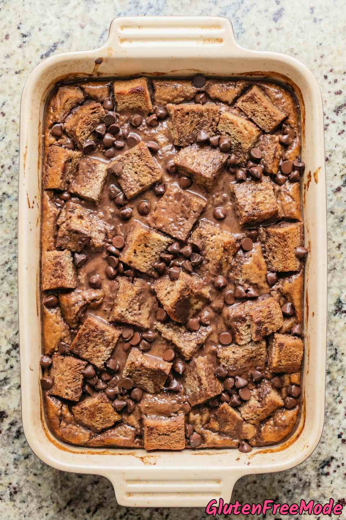 Gluten Free Chocolate Bread Pudding Step 4