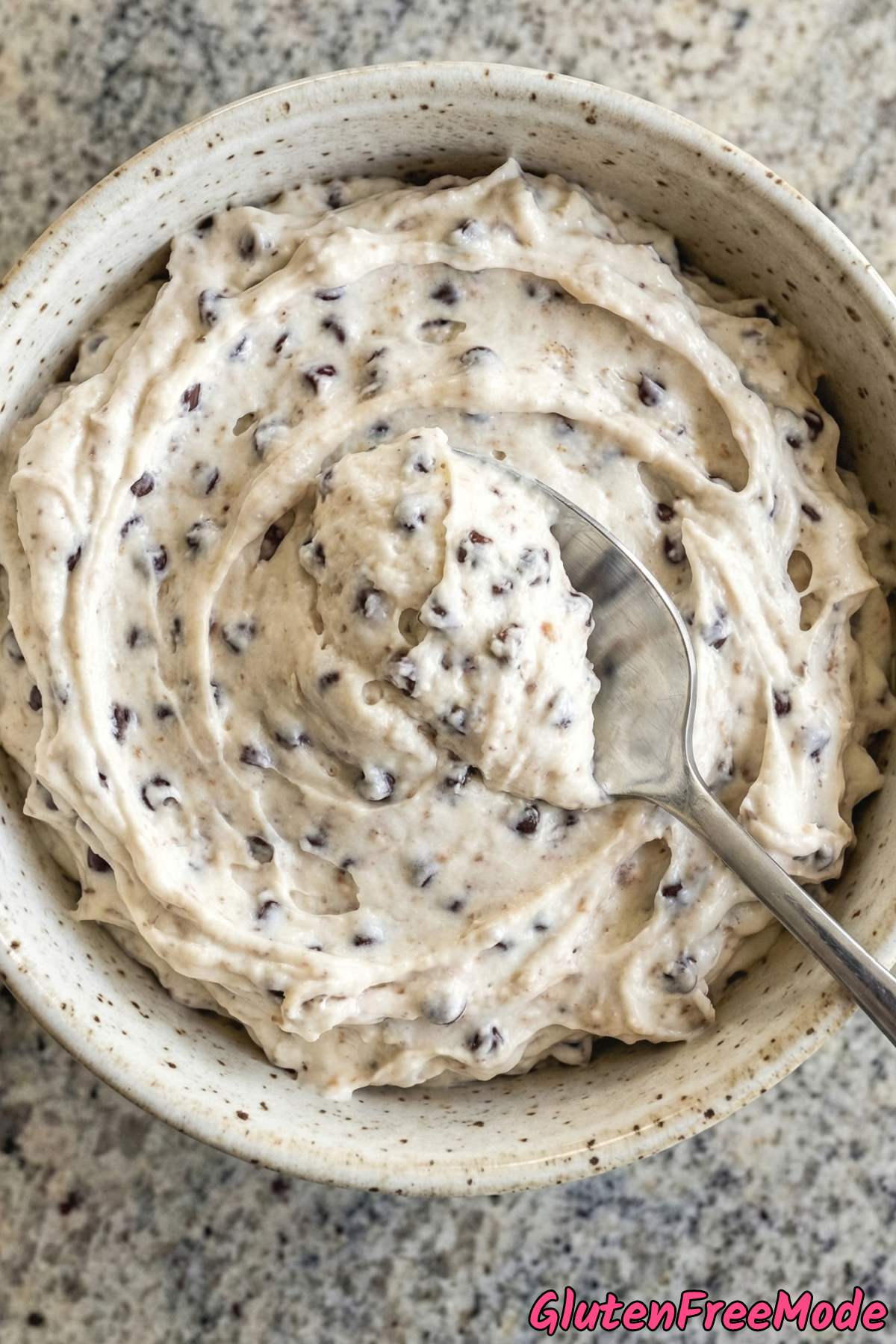 Decadent gluten free cookie dough dip with chips