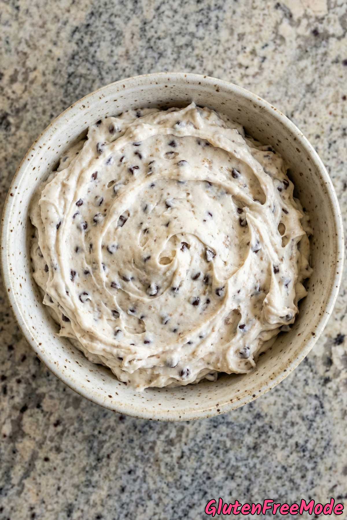 Easy gluten free chocolate chip cookie dough dip
