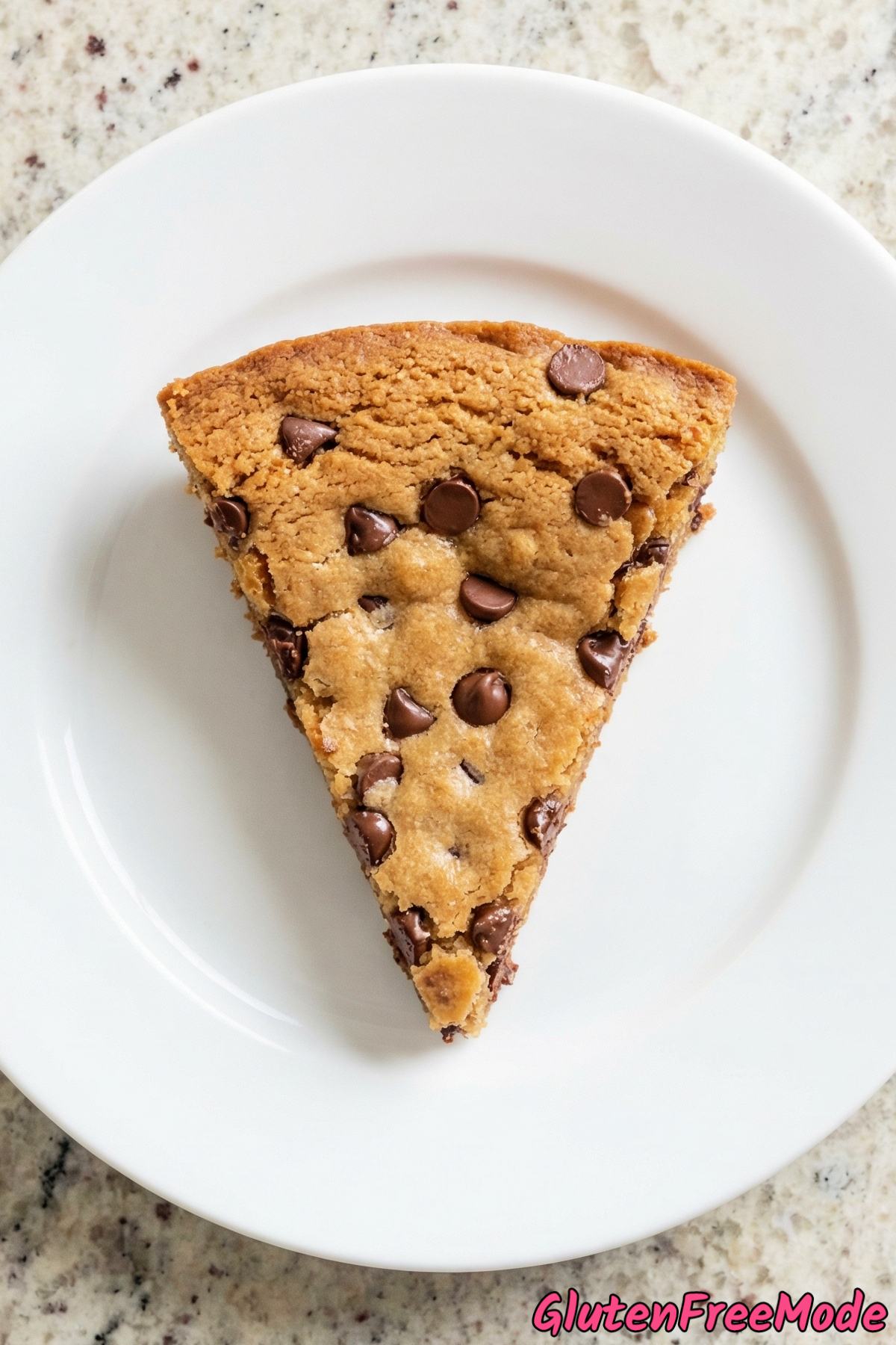 Homemade gluten free chocolate chip skillet cookie