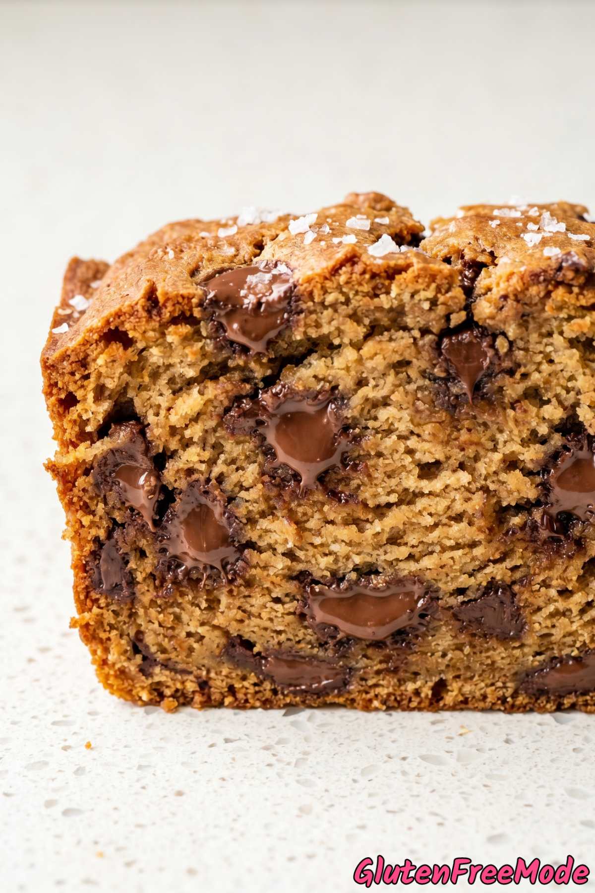 Fudgy gluten free chocolate chunk cookie bread