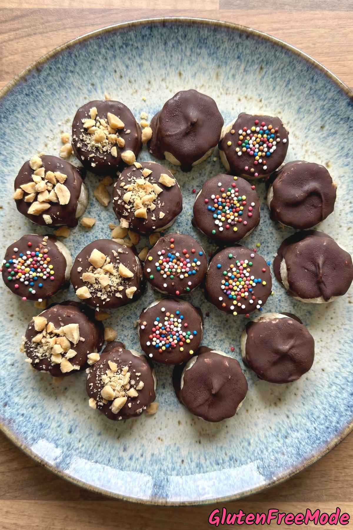 Easy gluten free chocolate covered banana bites