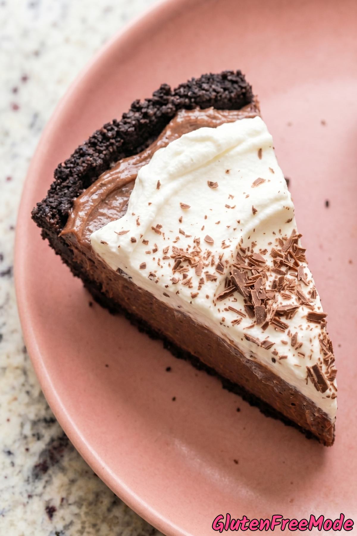 Creamy gluten free chocolate cream pie