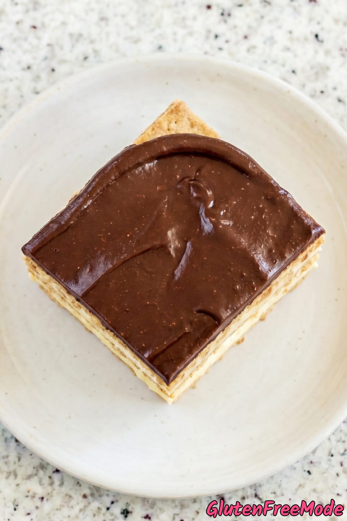 Creamy gluten free chocolate eclair cake