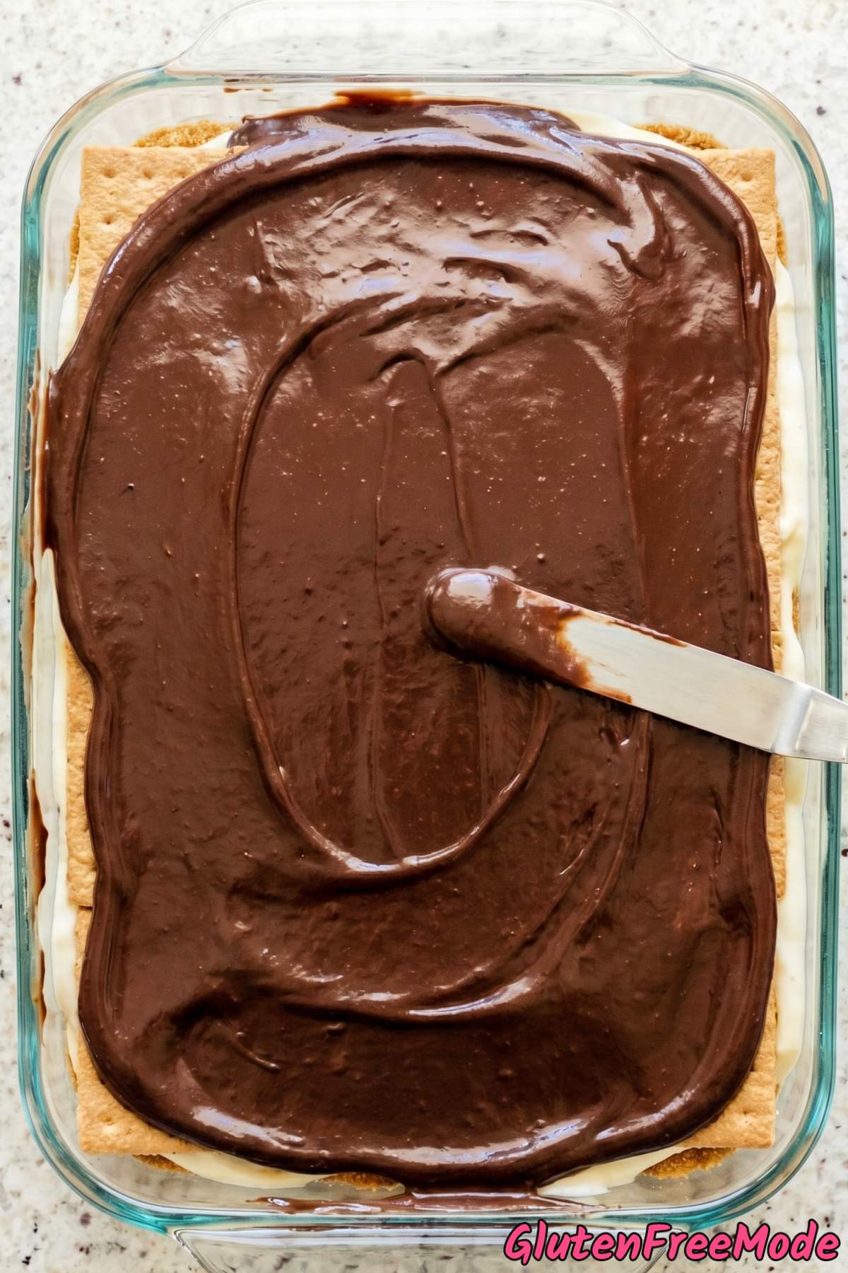 Gluten Free Chocolate Eclair Cake Step 6