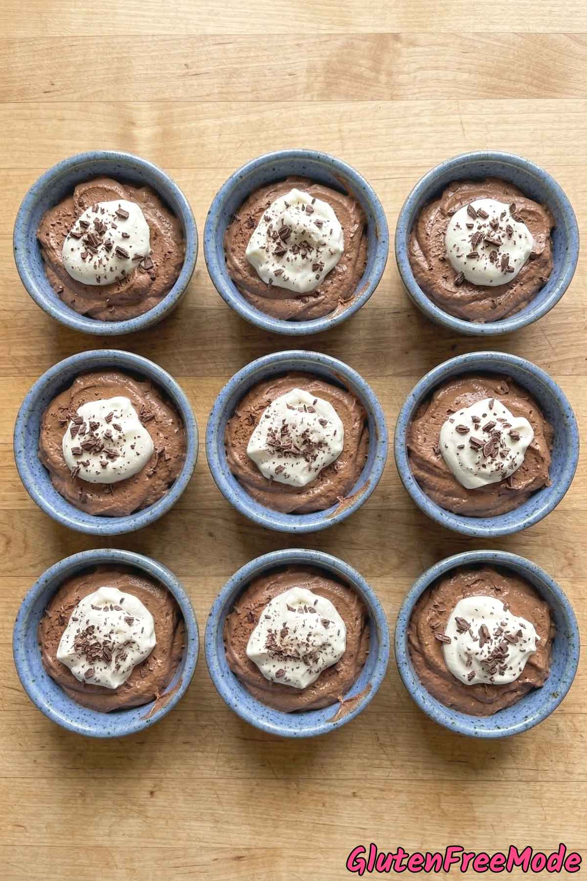 Indulgent gluten free chocolate mousse treat