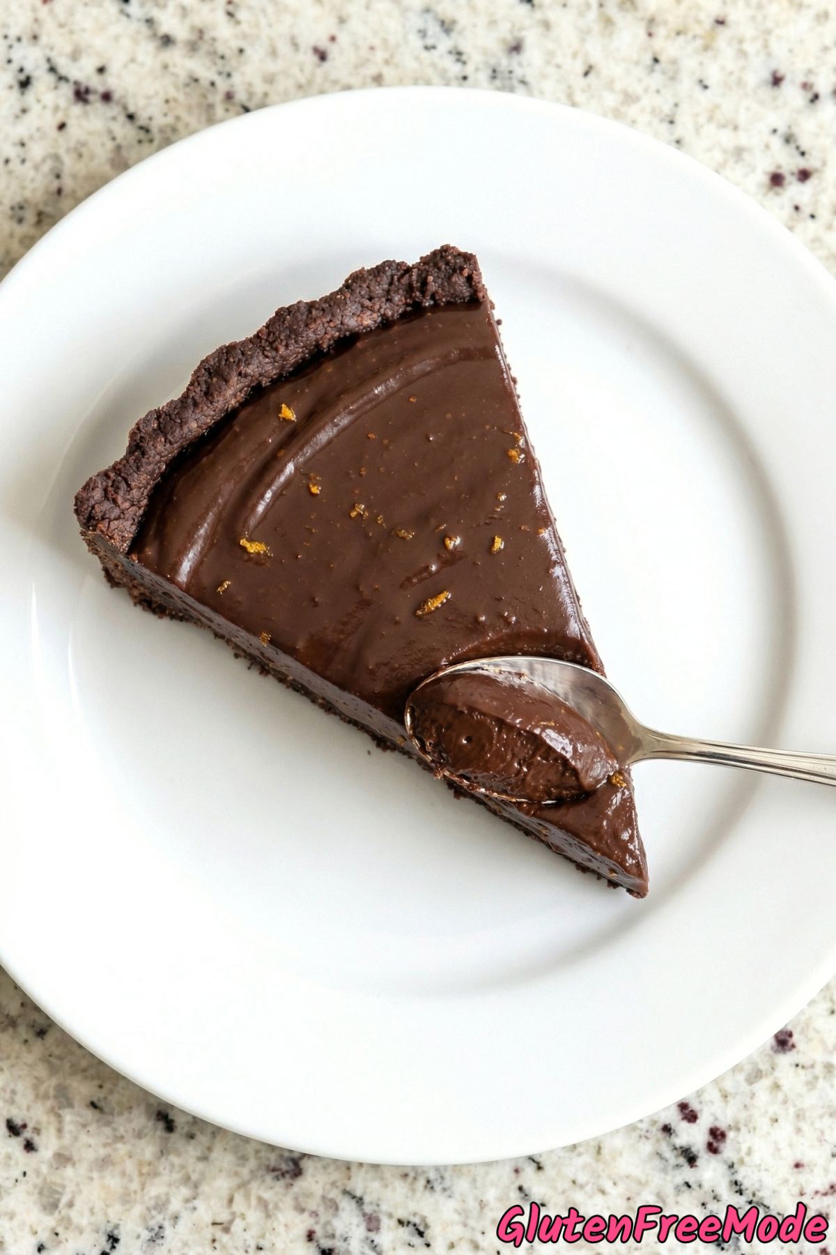 Gorgeous gluten free chocolate orange tart