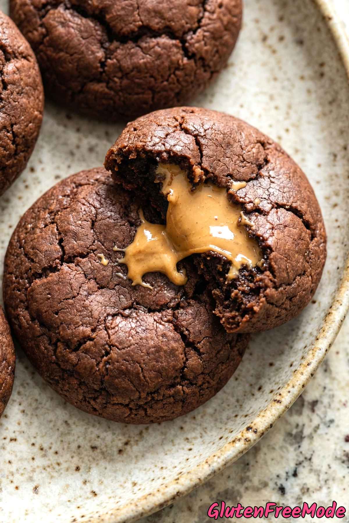 Indulgent chocolate peanut butter lava cookies