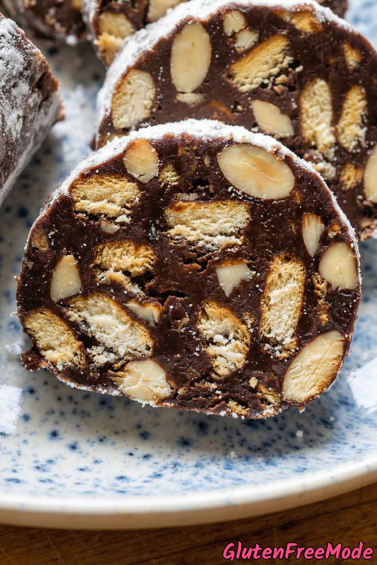 Gorgeous gluten free chocolate salami log