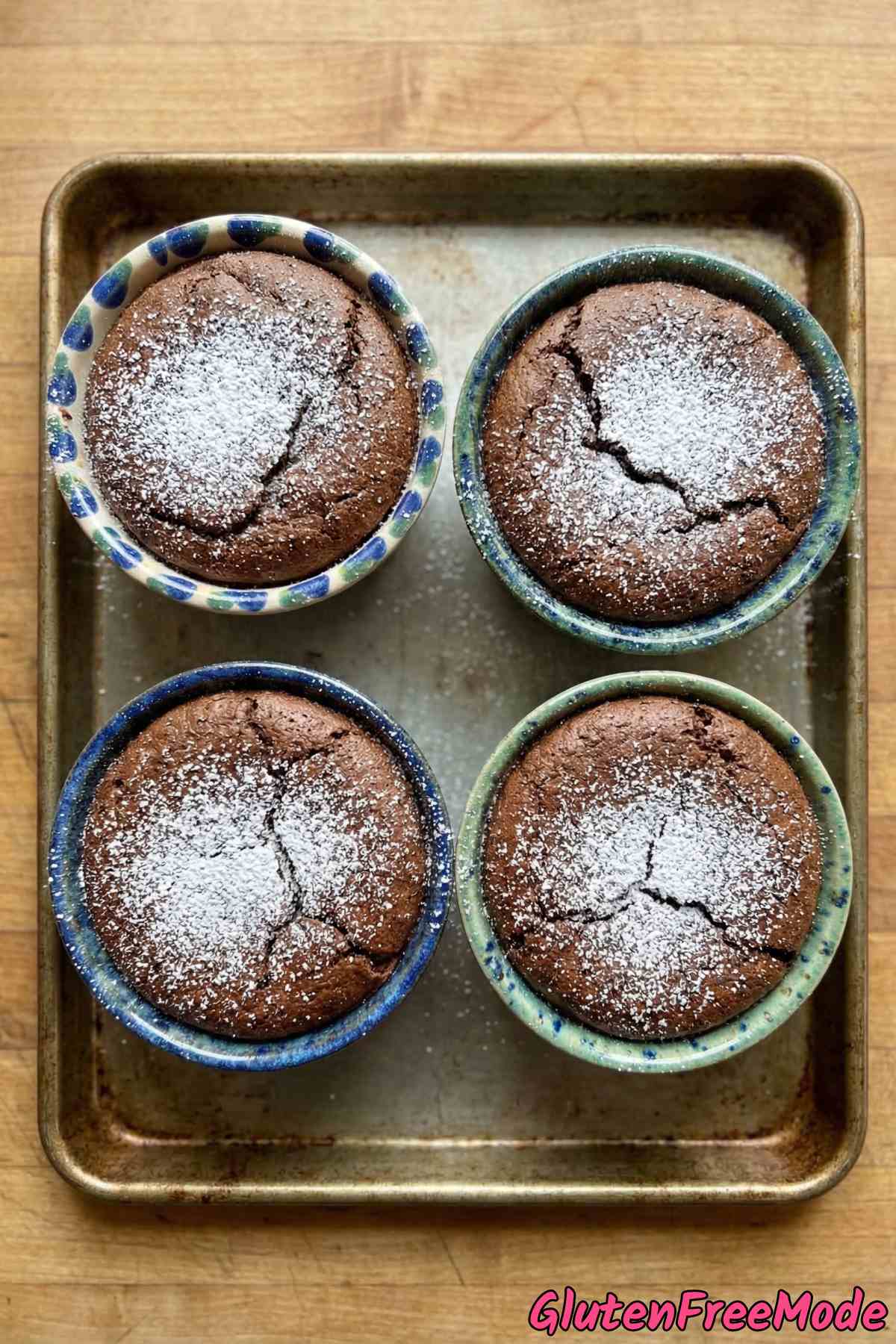 Luscious gluten free chocolate souffle