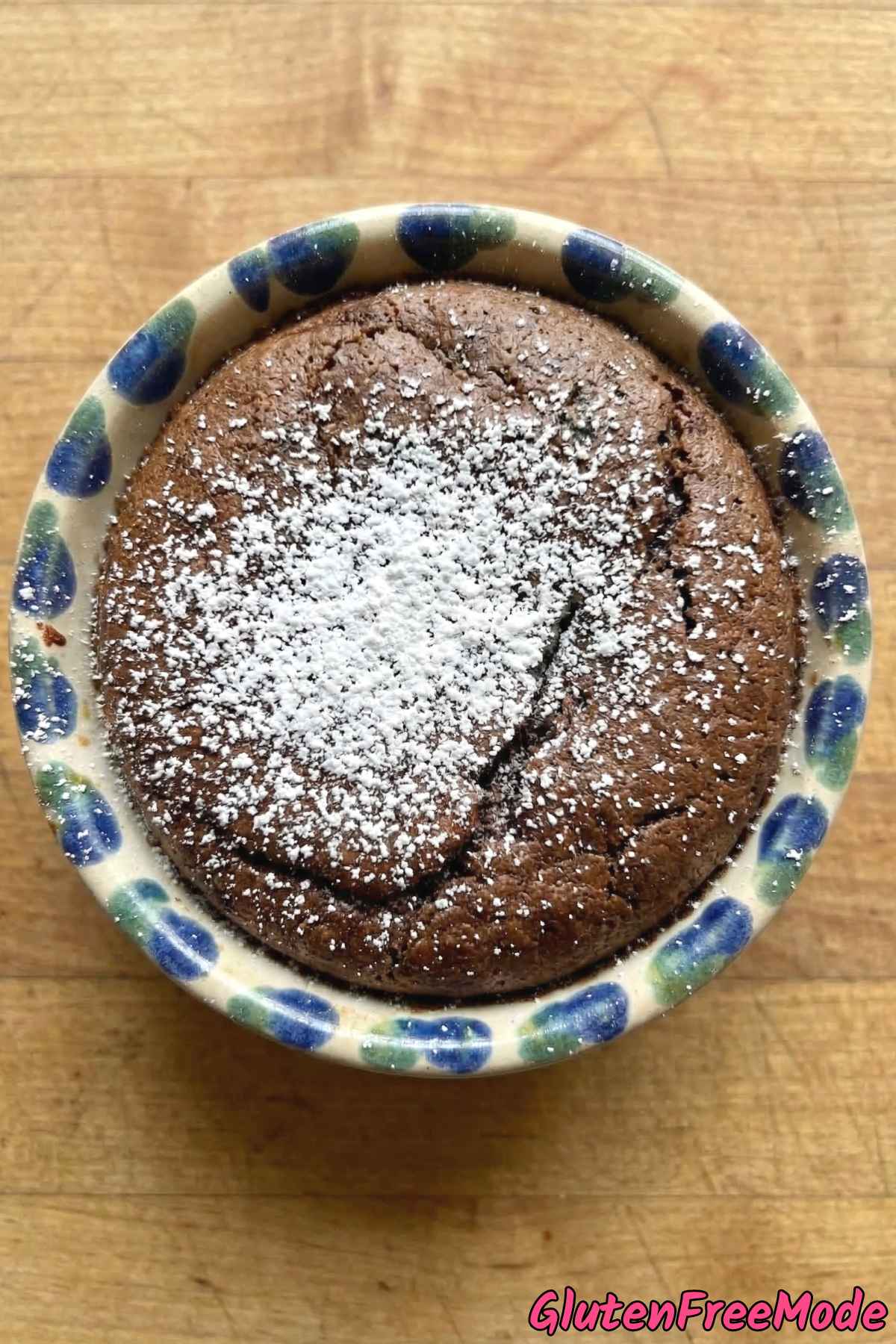 Fluffy gluten free chocolate souffle