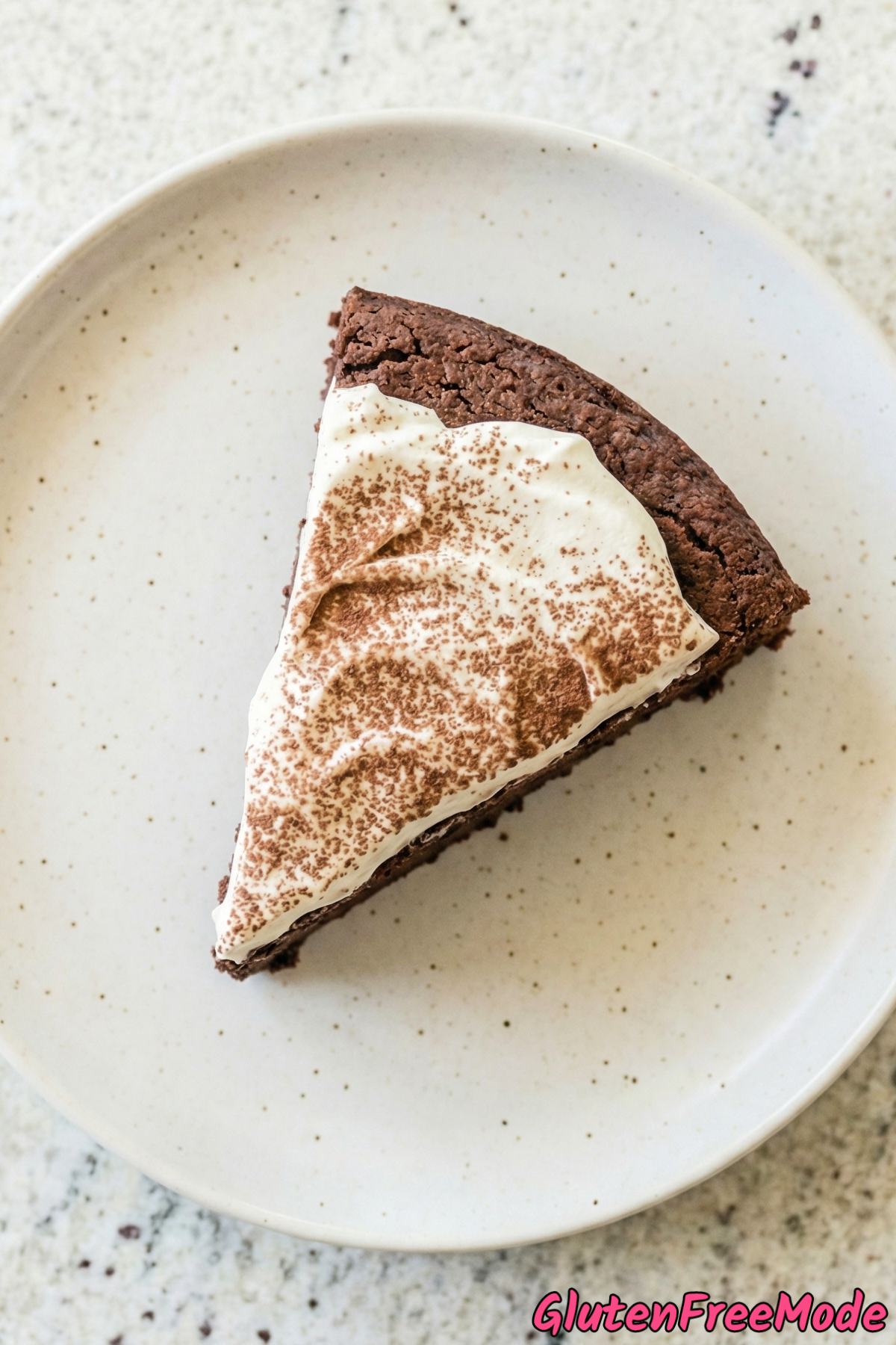 Dense gluten free chocolate truffle torte