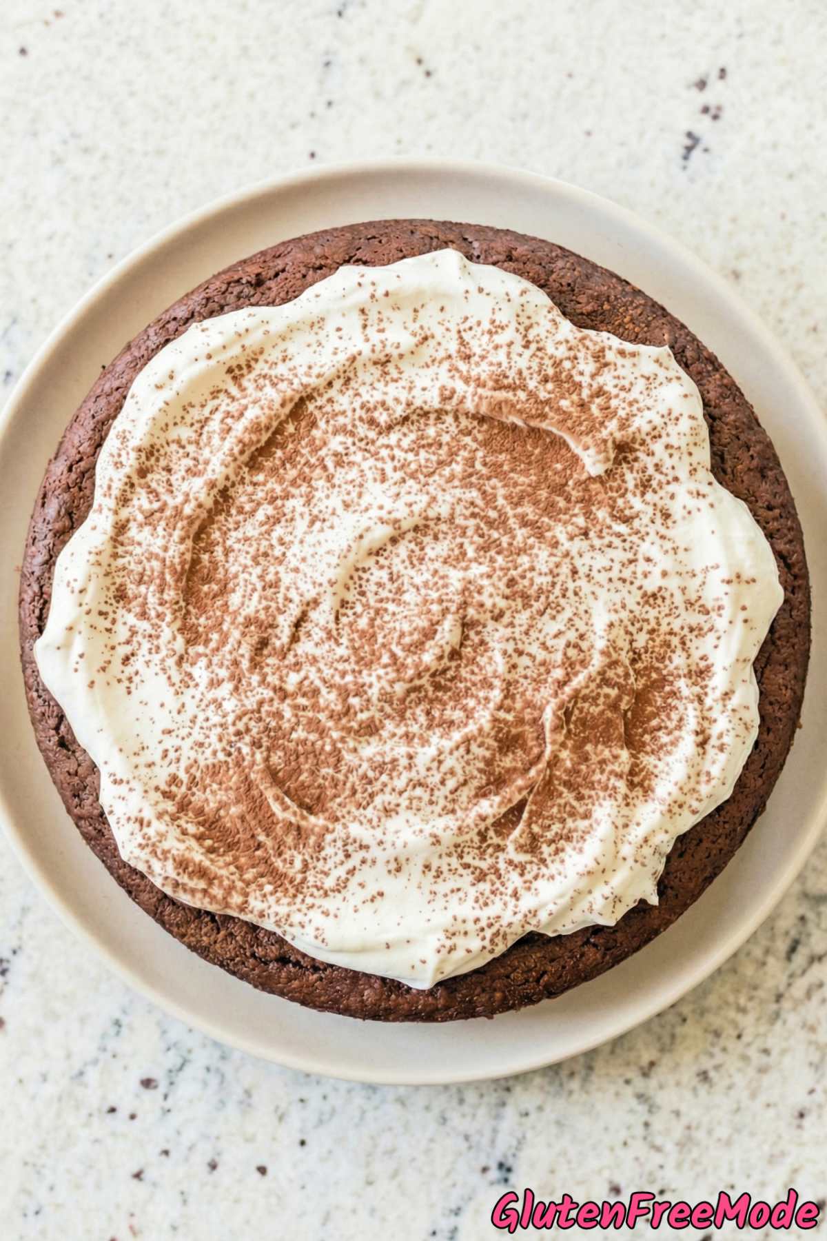 Velvety gluten free chocolate truffle torte