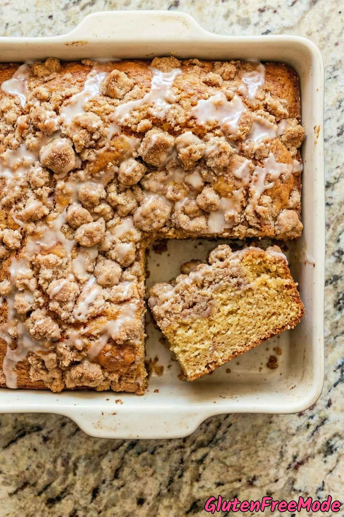 Fluffy gluten free cinnamon crumb cake