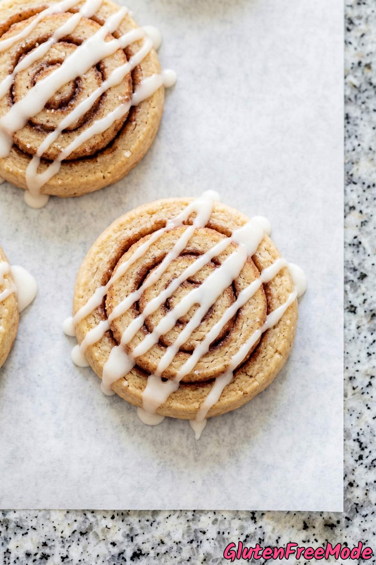 Tender gluten free cinnamon roll cookies