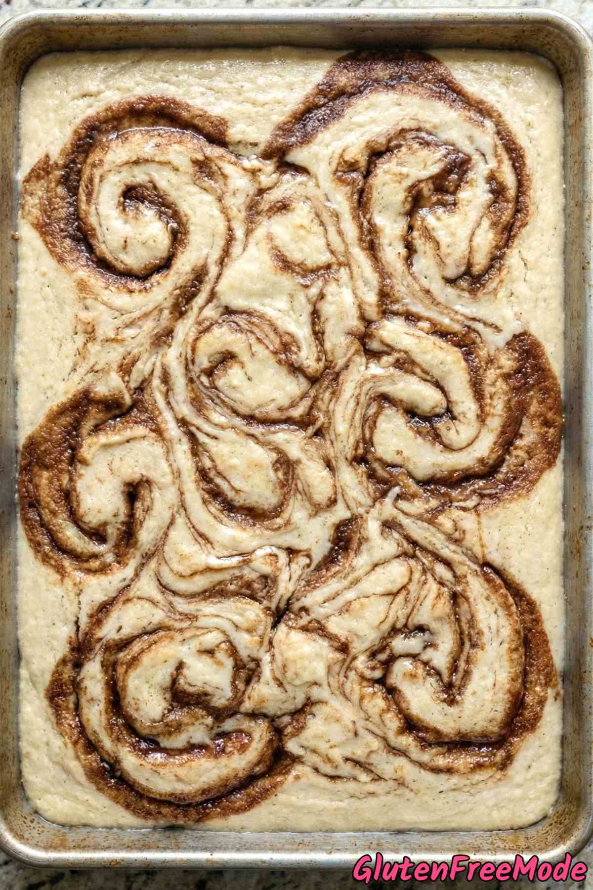 Gluten Free Cinnamon Roll Sheet Cake Step 5