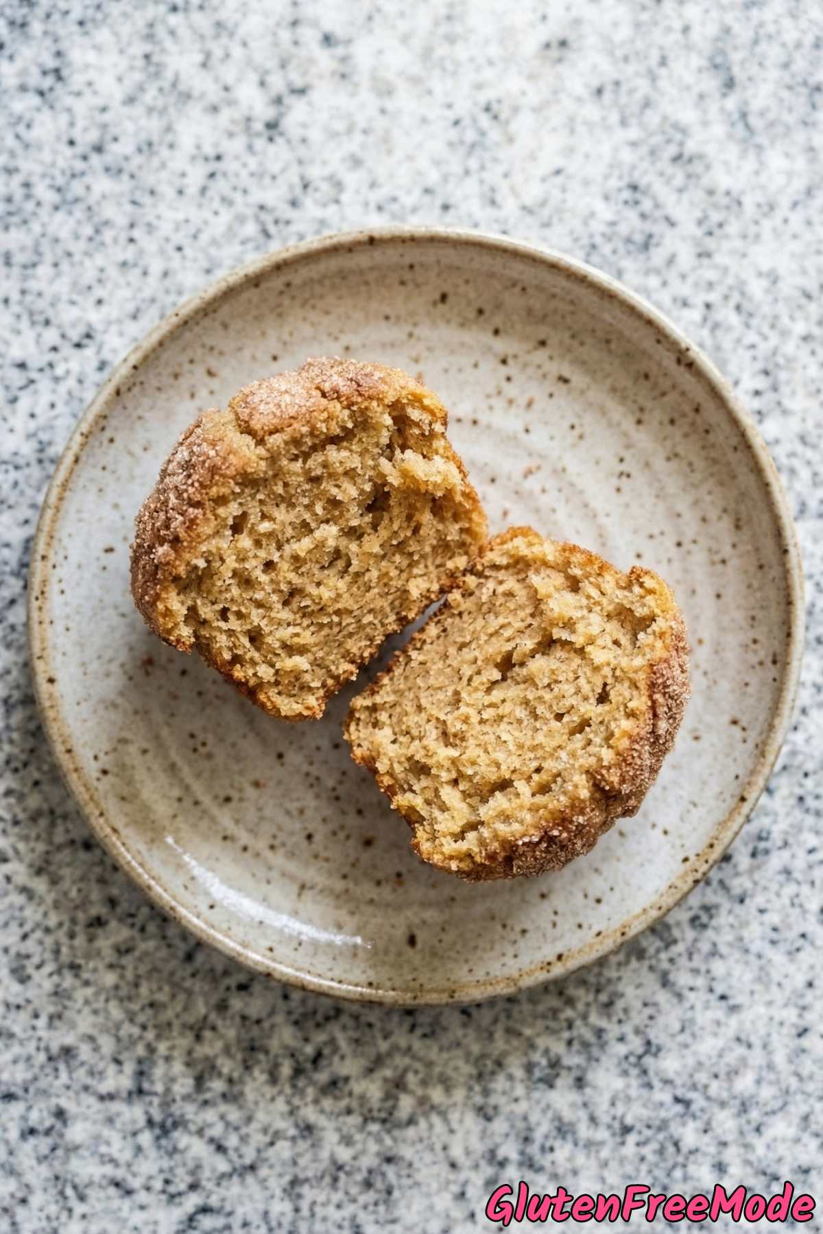 Fresh gluten free cinnamon sugar donut muffins