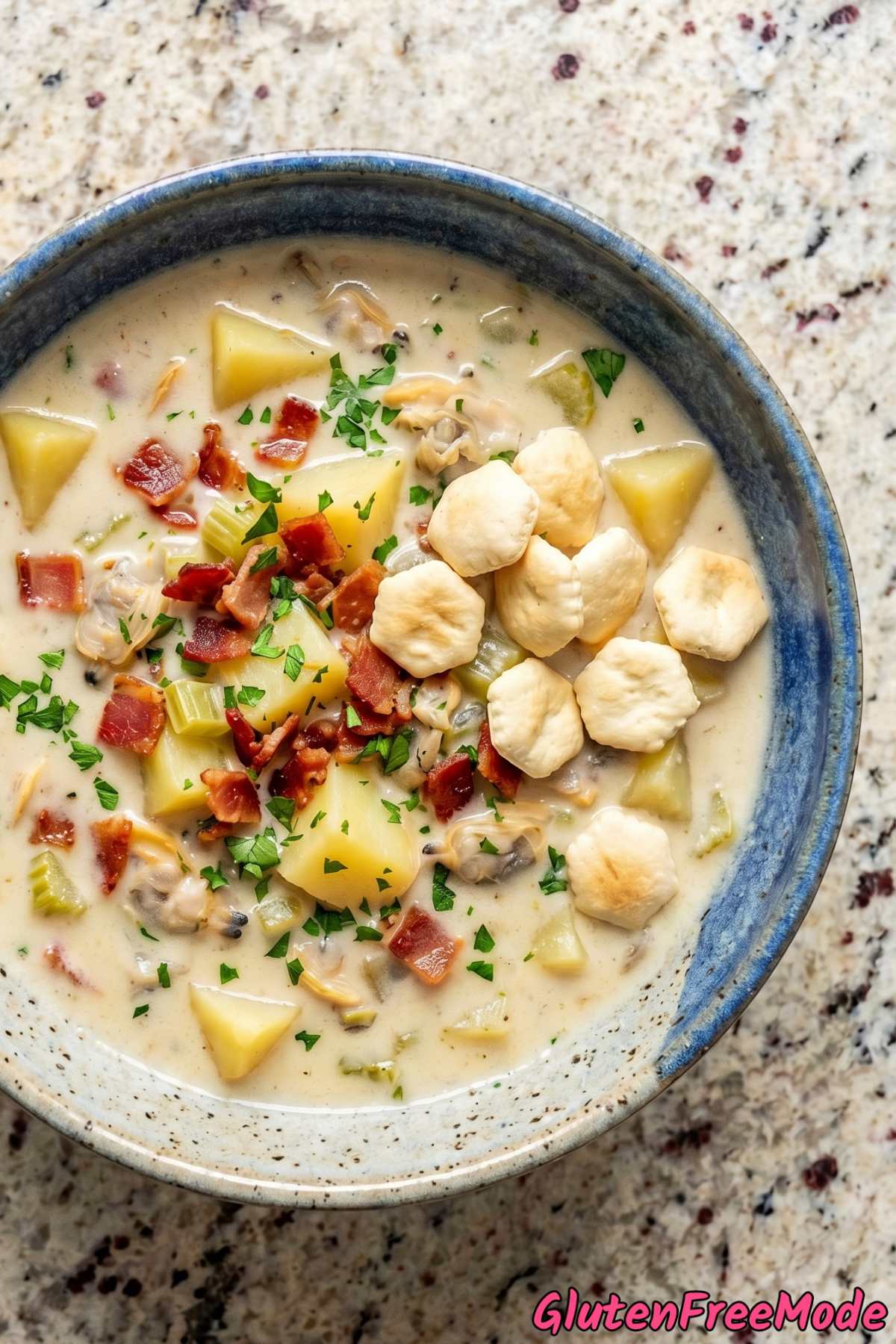 Homestyle gluten free clam chowder bowl