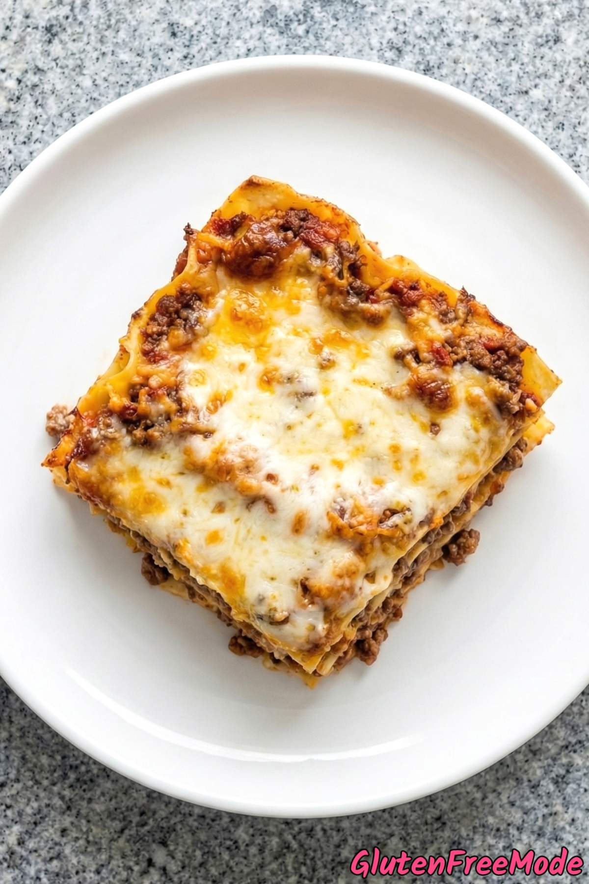 Comforting gluten free beef lasagna dish