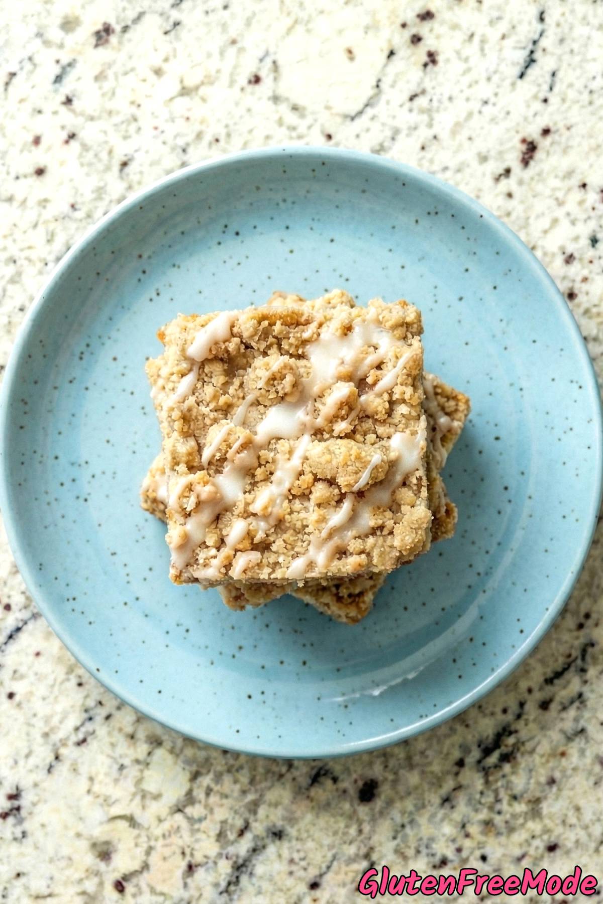 Fluffy gluten free classic coffee cake piece