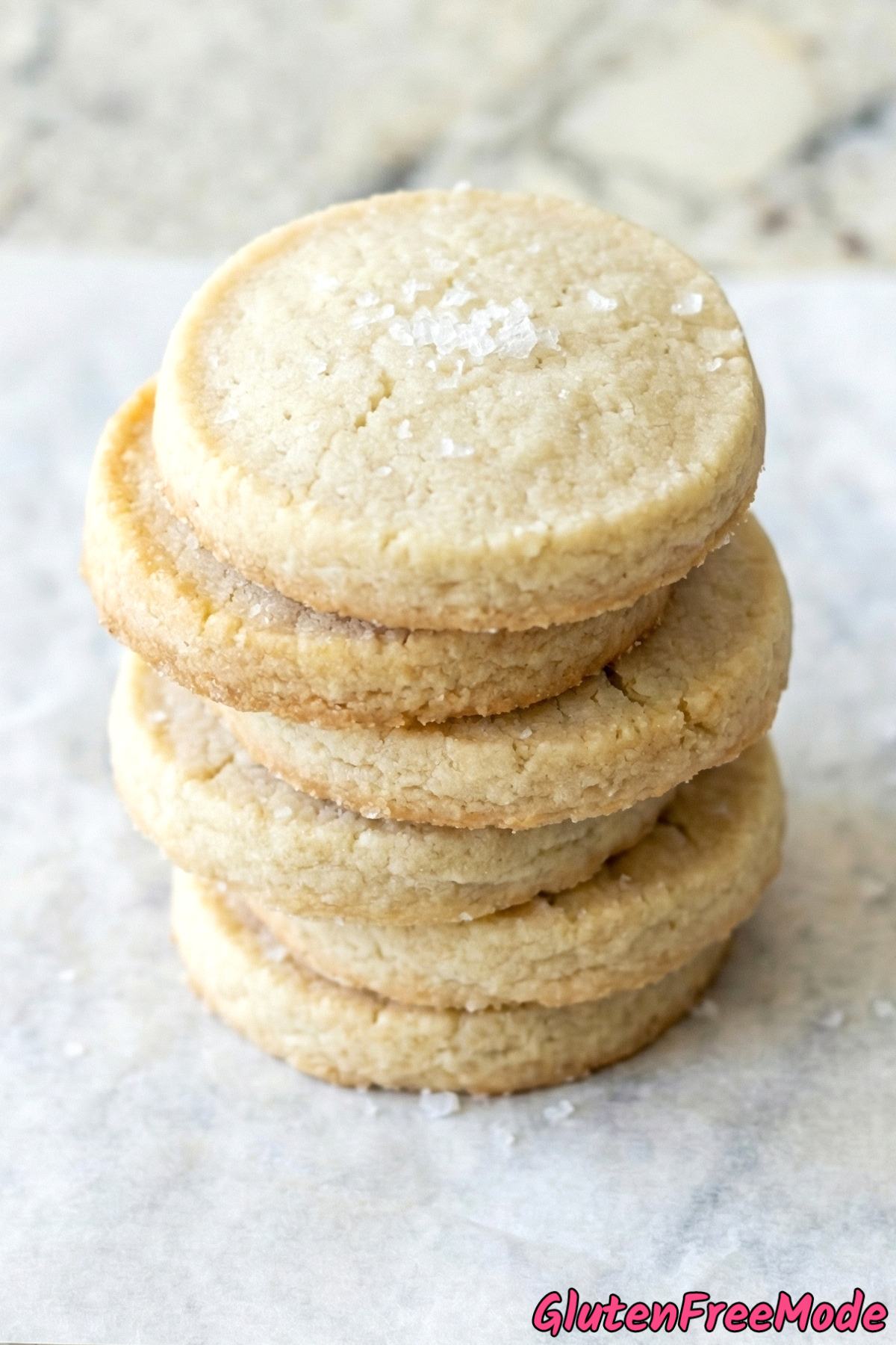 Crumbly gluten free classic shortbread cookies