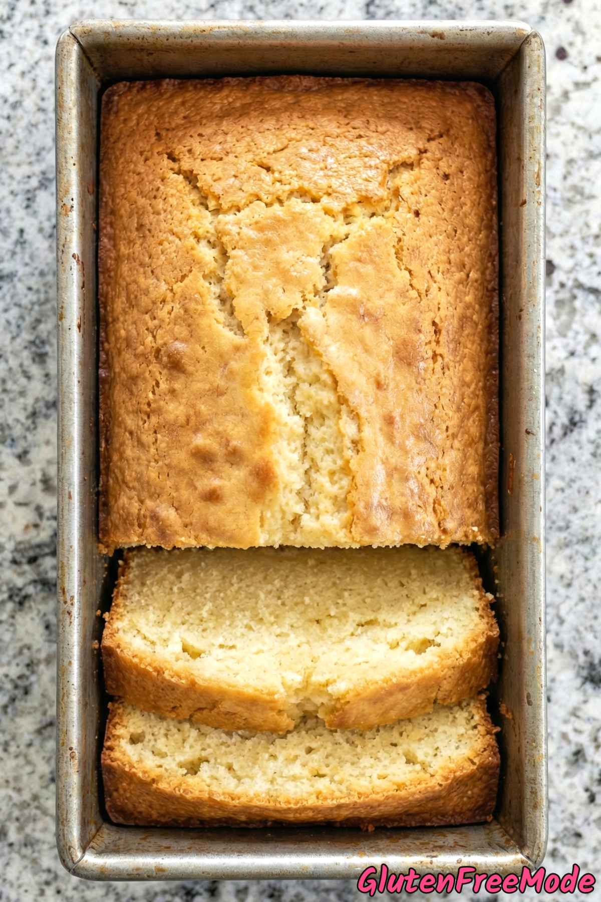 Golden gluten free classic vanilla pound cake