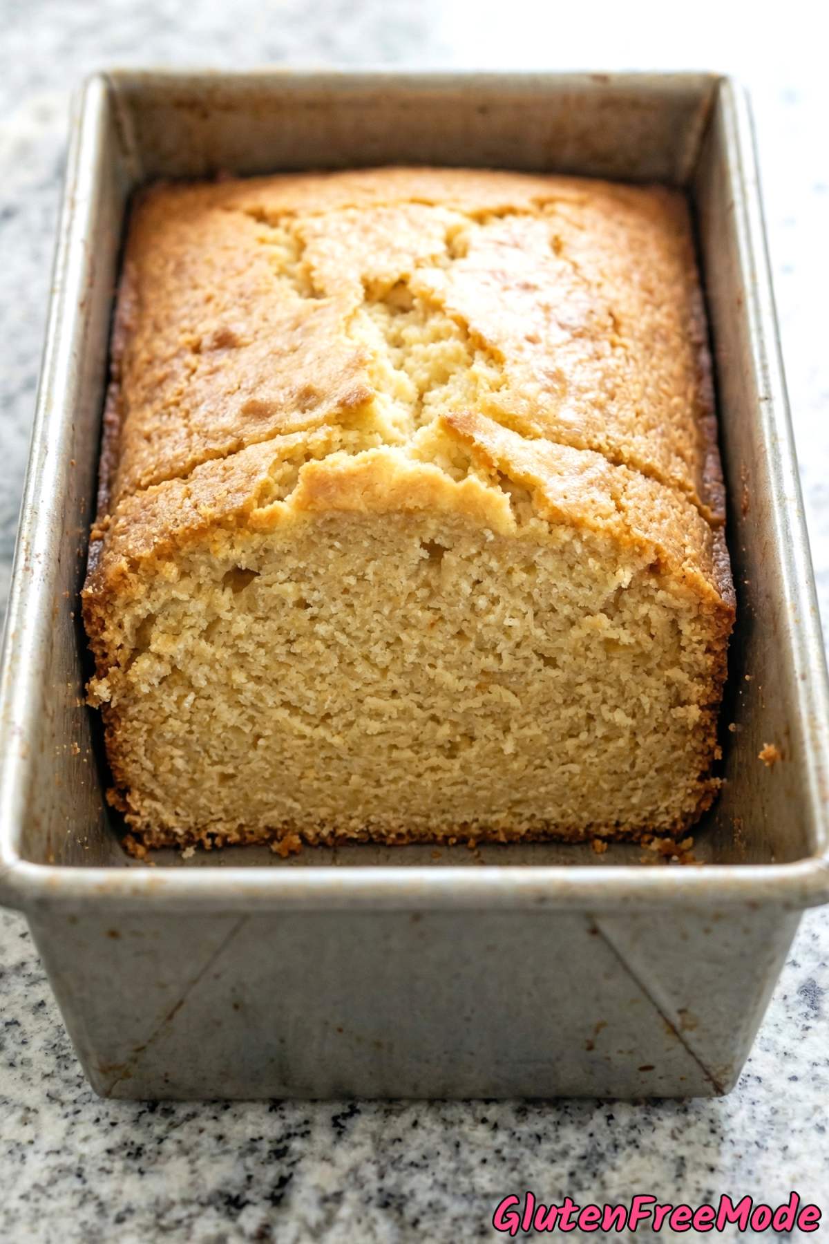 Wholesome gluten free vanilla pound cake slice