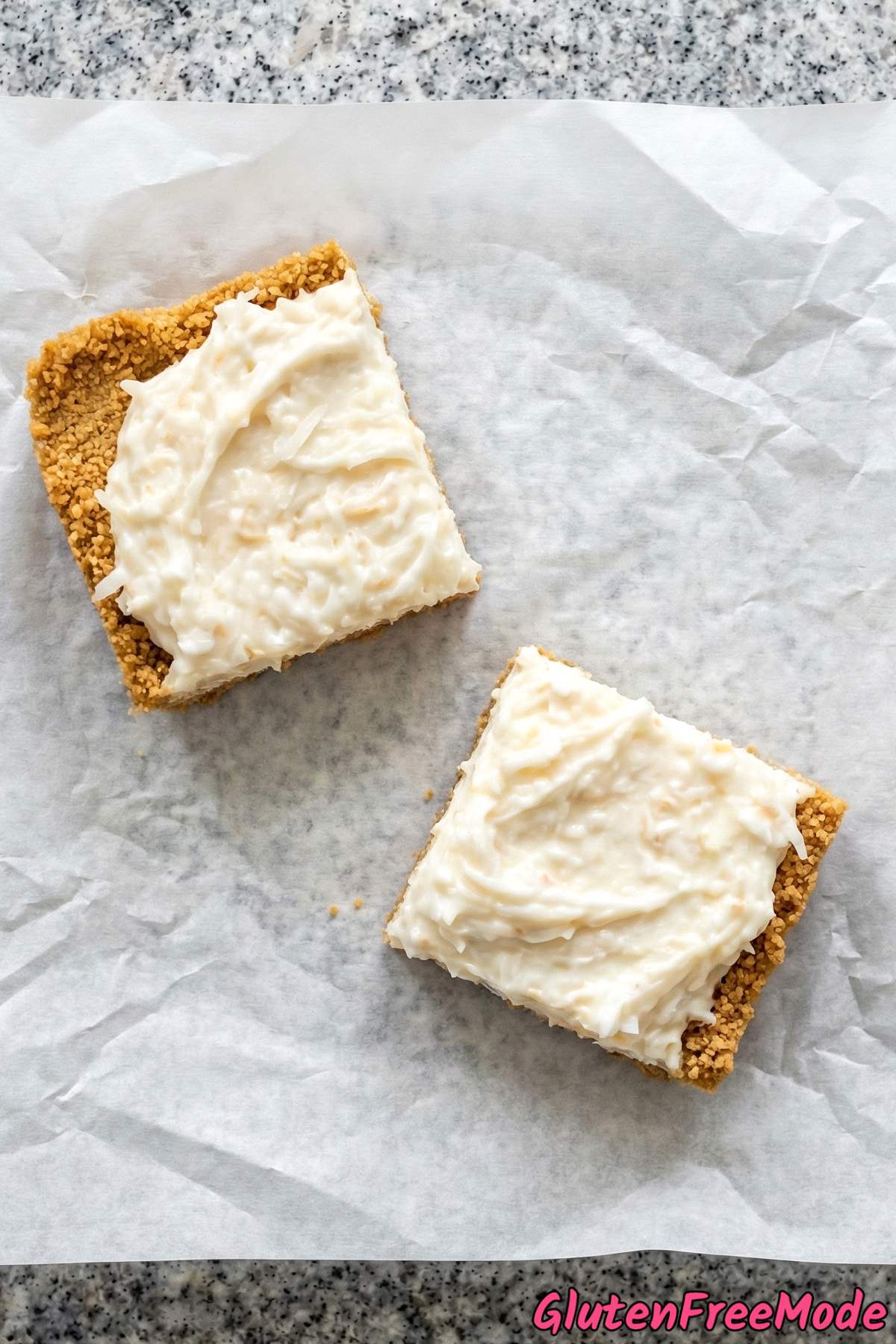Heavenly gluten free coconut cream pie bars