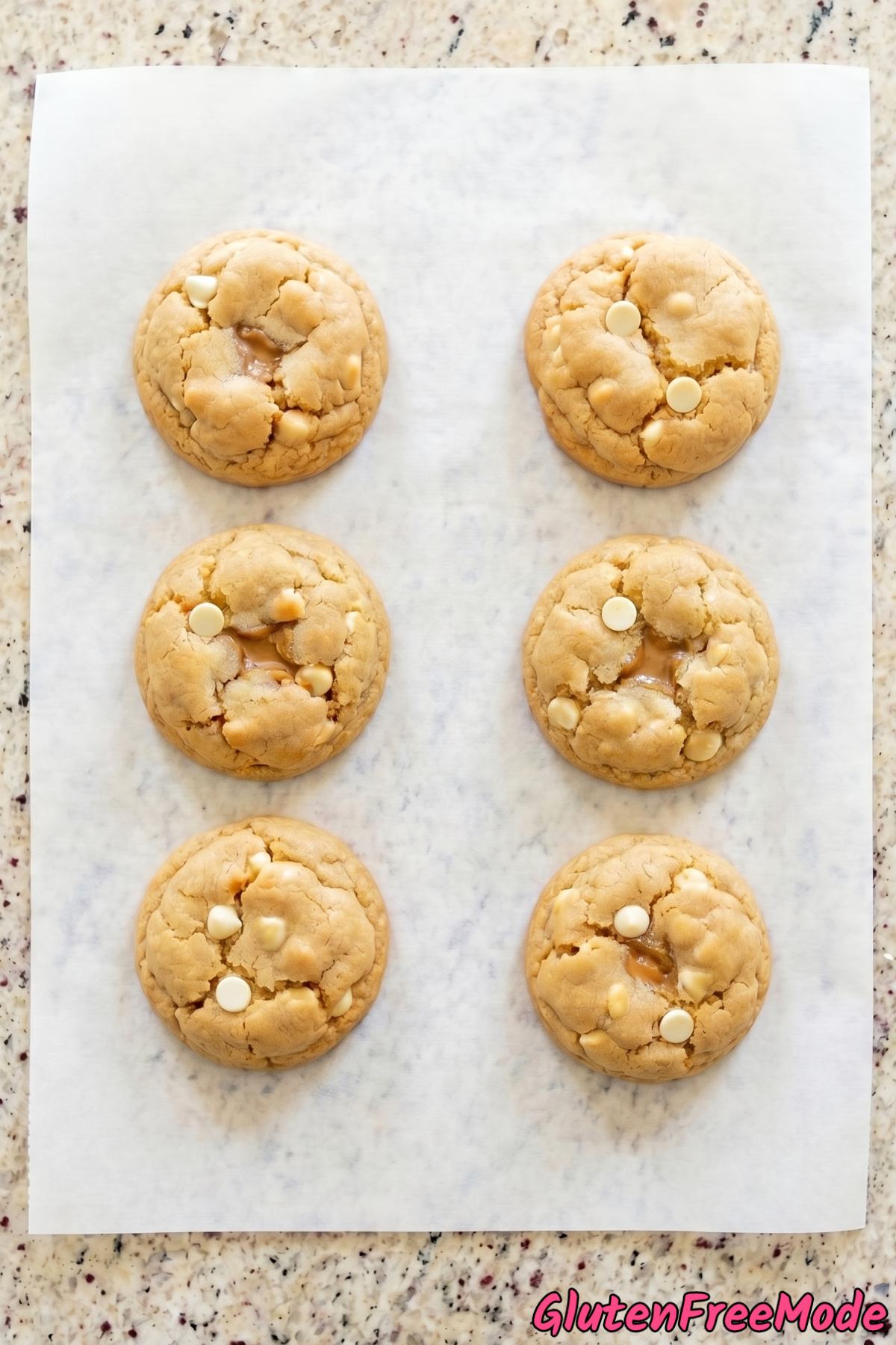 Warm gluten free cookie butter stuffed cookies