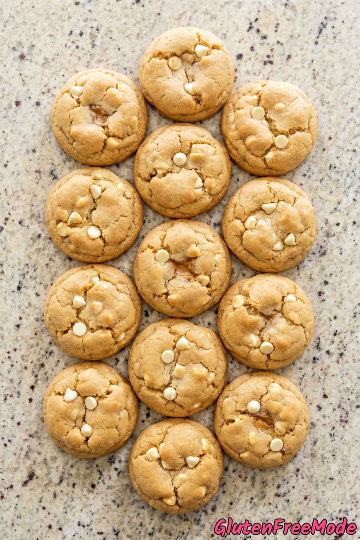 Chewy gluten free cookie butter stuffed cookies