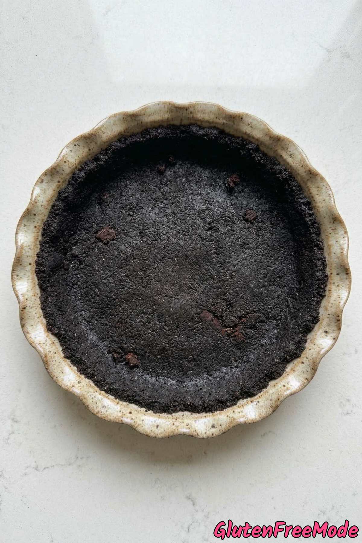 Gluten Free Cookies & Cream Pie Step 1