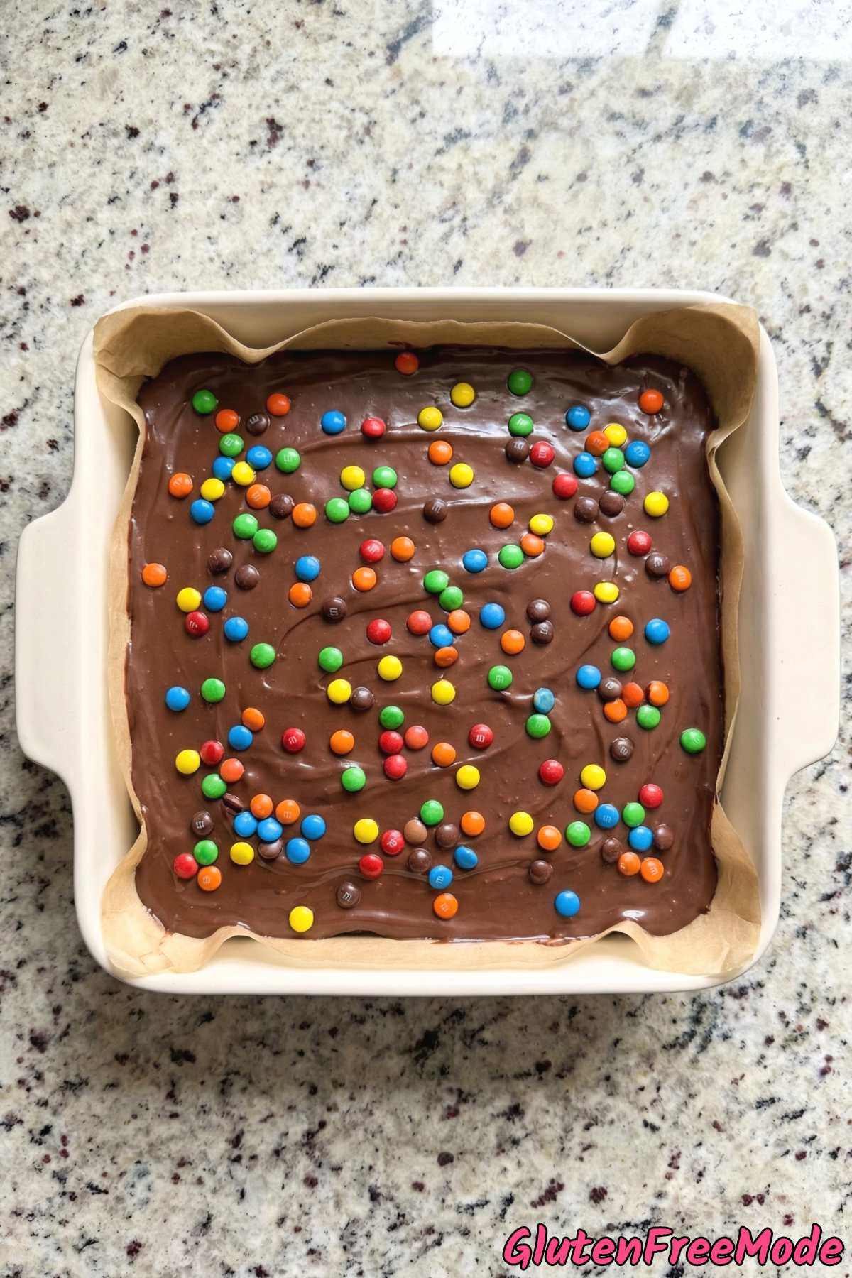 Mouthwatering gluten free cosmic brownies served
