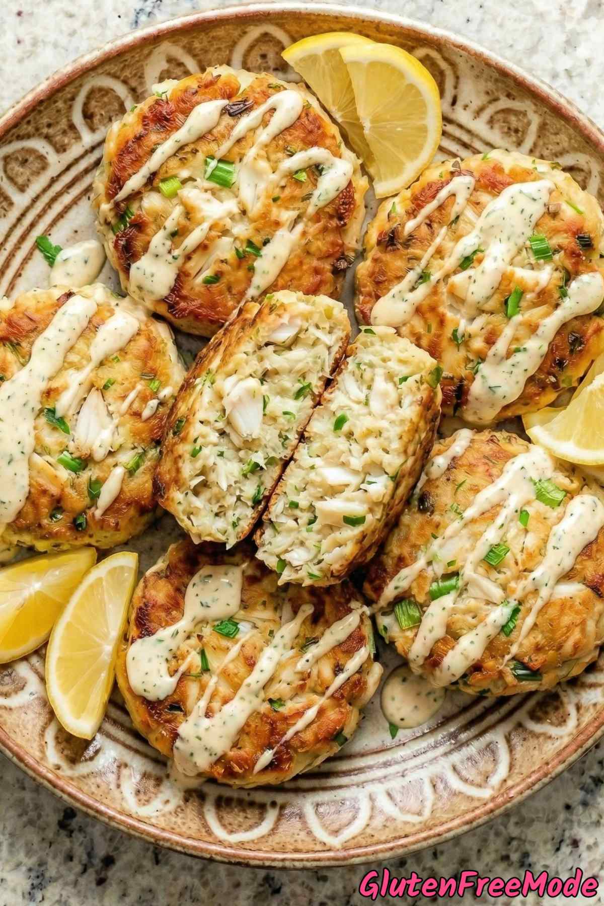 Easy gluten free crab cakes ready to eat