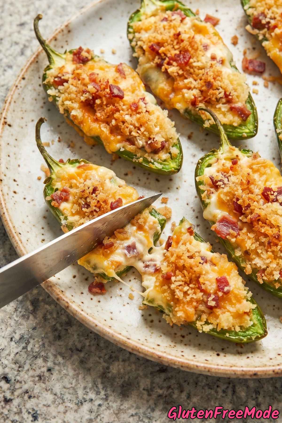 Savory gluten free bacon jalapeno poppers